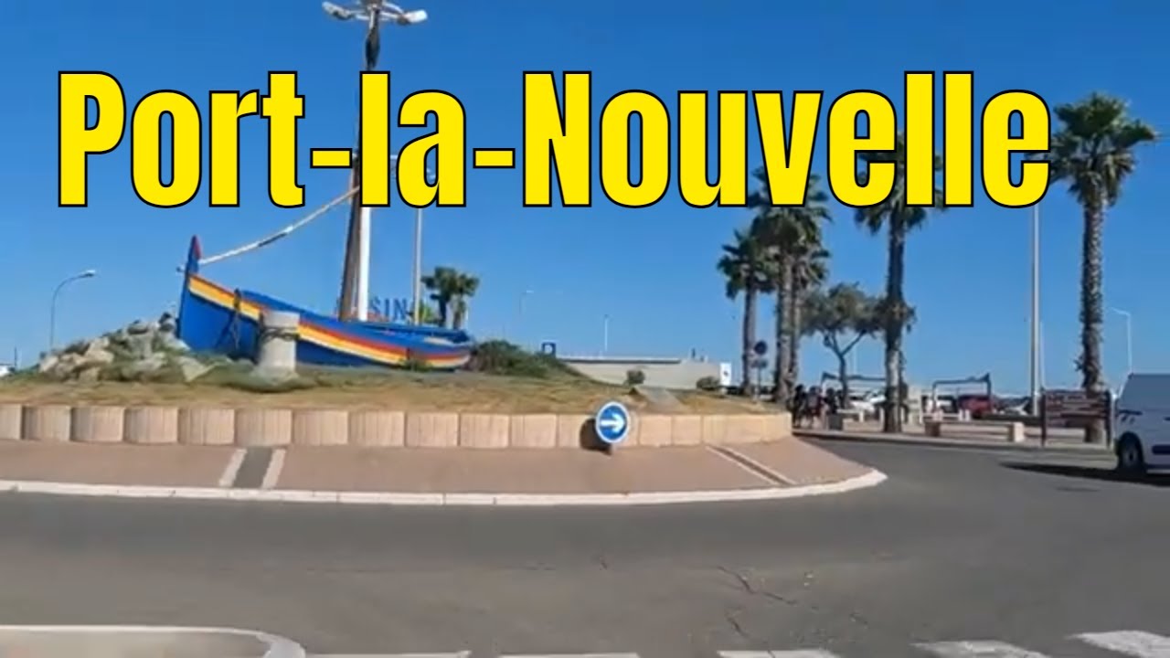 Port-la-Nouvelle - 4K- Driving- French region