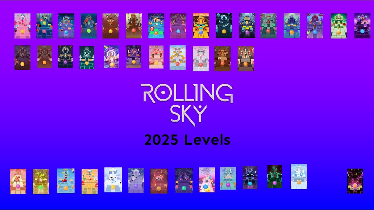 Rolling Sky All 2025 Levels Completed (All Gems & Crowns)
