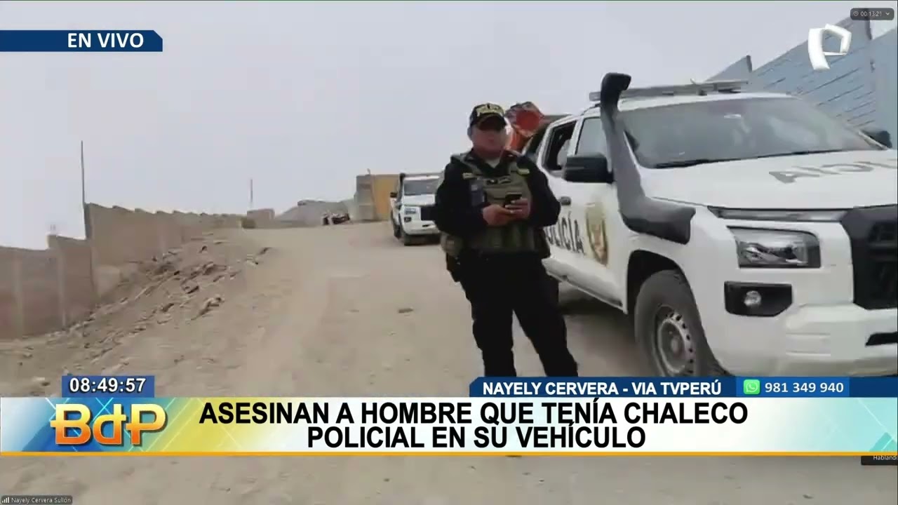 BDP VIVO | Asesinan a hombre que tenía chaleco policial
