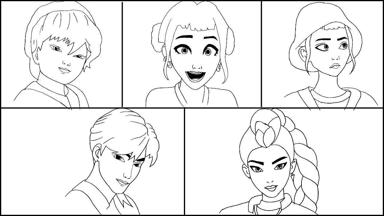 Draw and Color the Characters from K Pop Demon Hunters: Huntrix and the Saja Boys 👩‍🎤🎤✨😈👹🗡️🧑‍�