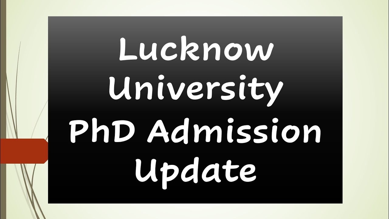 phd admission 2021 Update