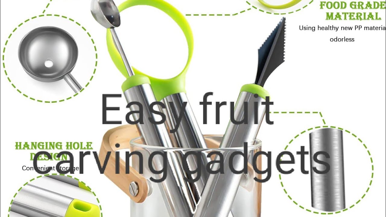 Fruit Carving Knife 🔪| Fruit 🍑 Carving Tools 🔫kit| Easy Fruit 🍓🍑 Carving gadgets