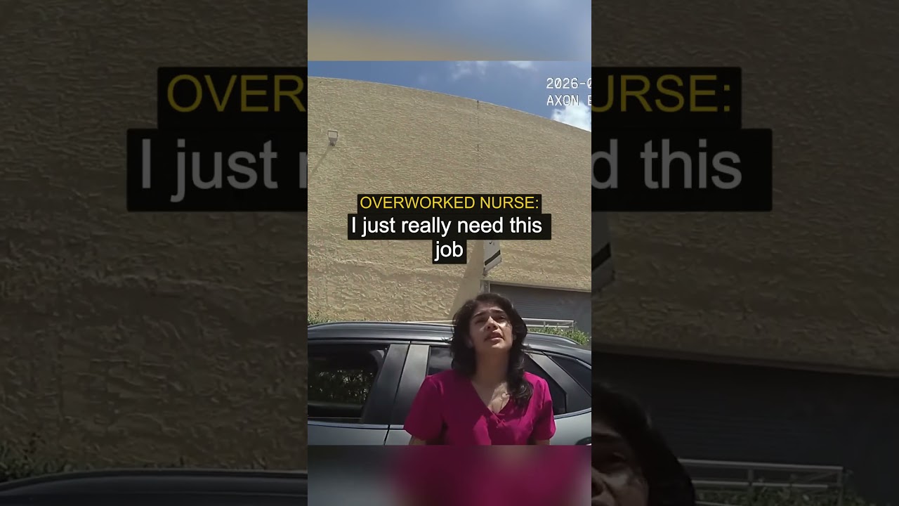 Kind cop comforts overworked nurse #bodycam #dashcam #police
