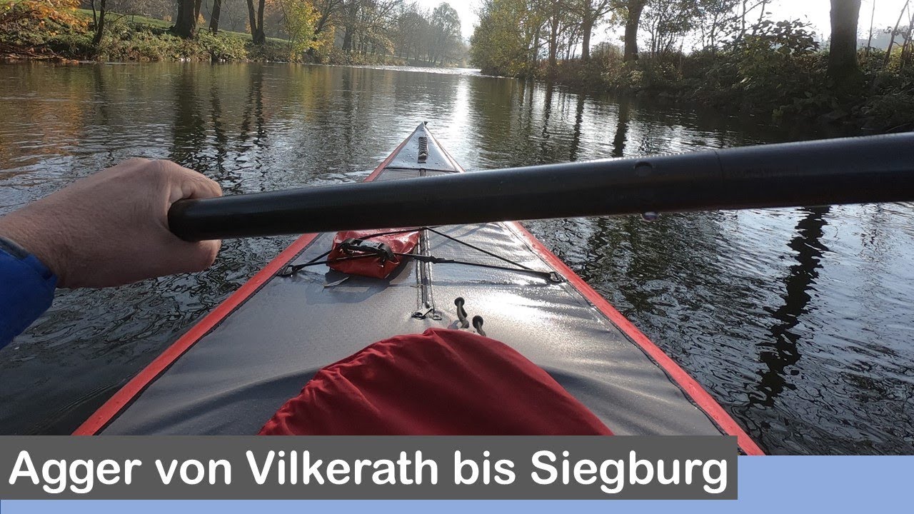 Kajaktour auf der Agger mit Gumotex Swing - ein Herbsttraum