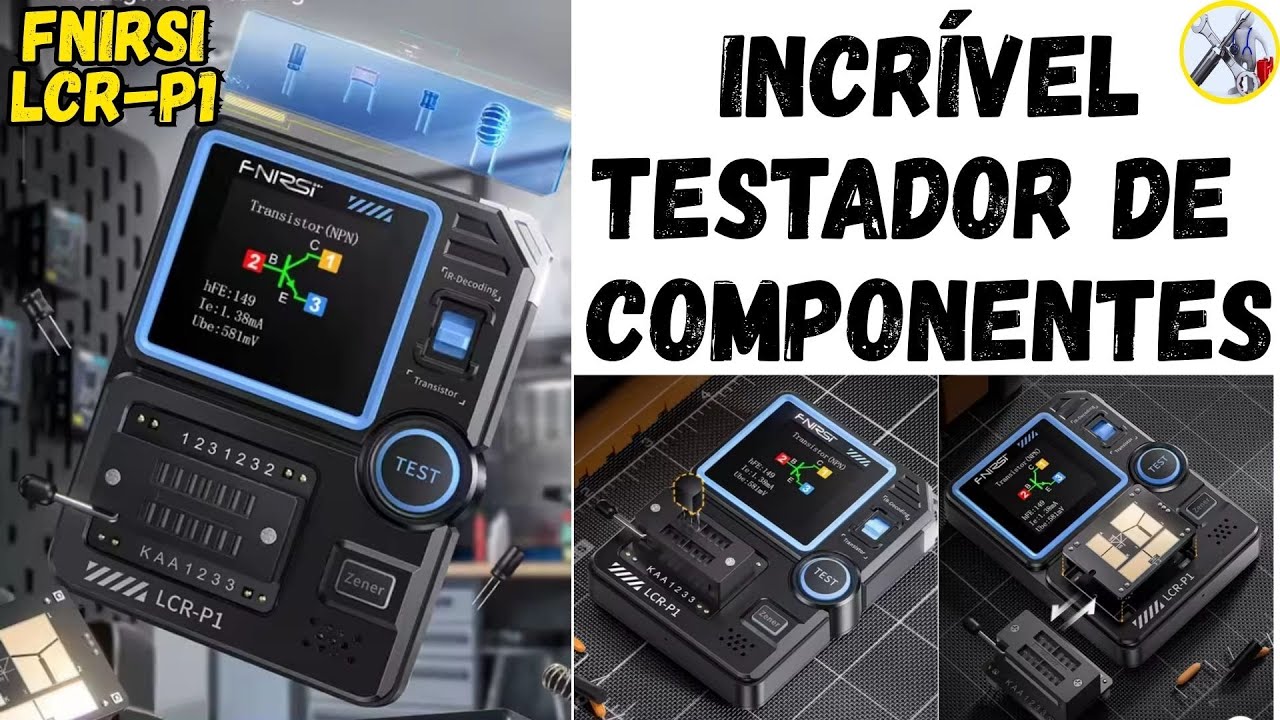 Fnirsi LCR-P1 | Trabalha com recuperação de placas? Conheça esse incrível testador de componentes
