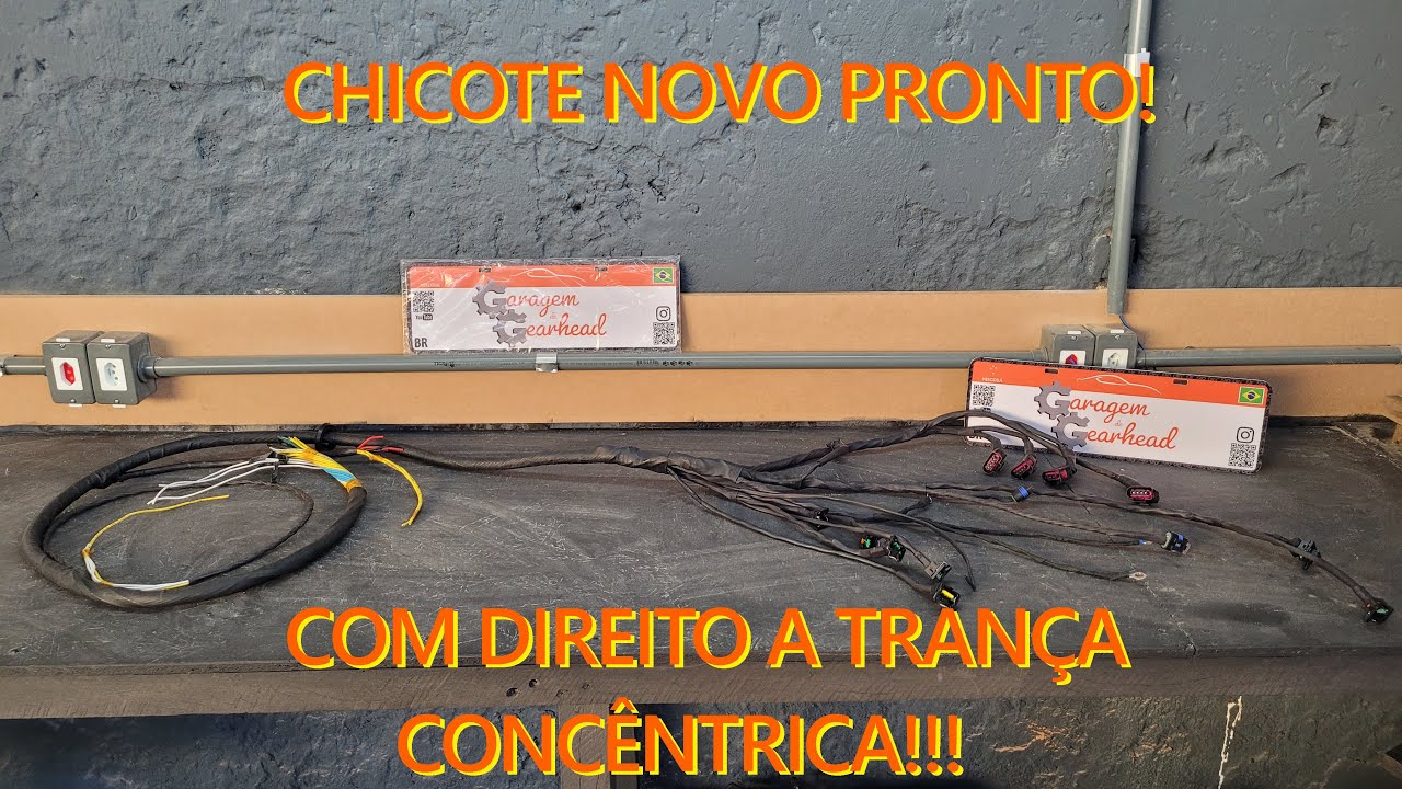 Motor AP - Chicote Concêntrico Feito em  Casa -  Escort XR3 com Injeção Megasquirt MS2