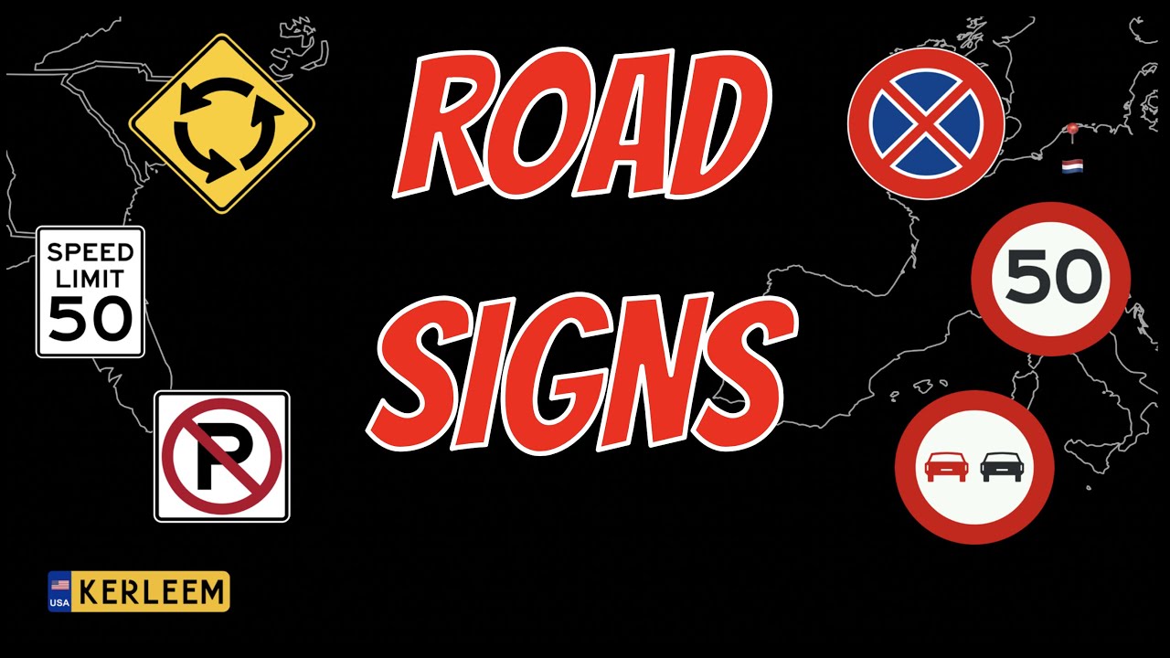 TRAFFIC signs NORTH AMERICAN drivers need to KNOW!