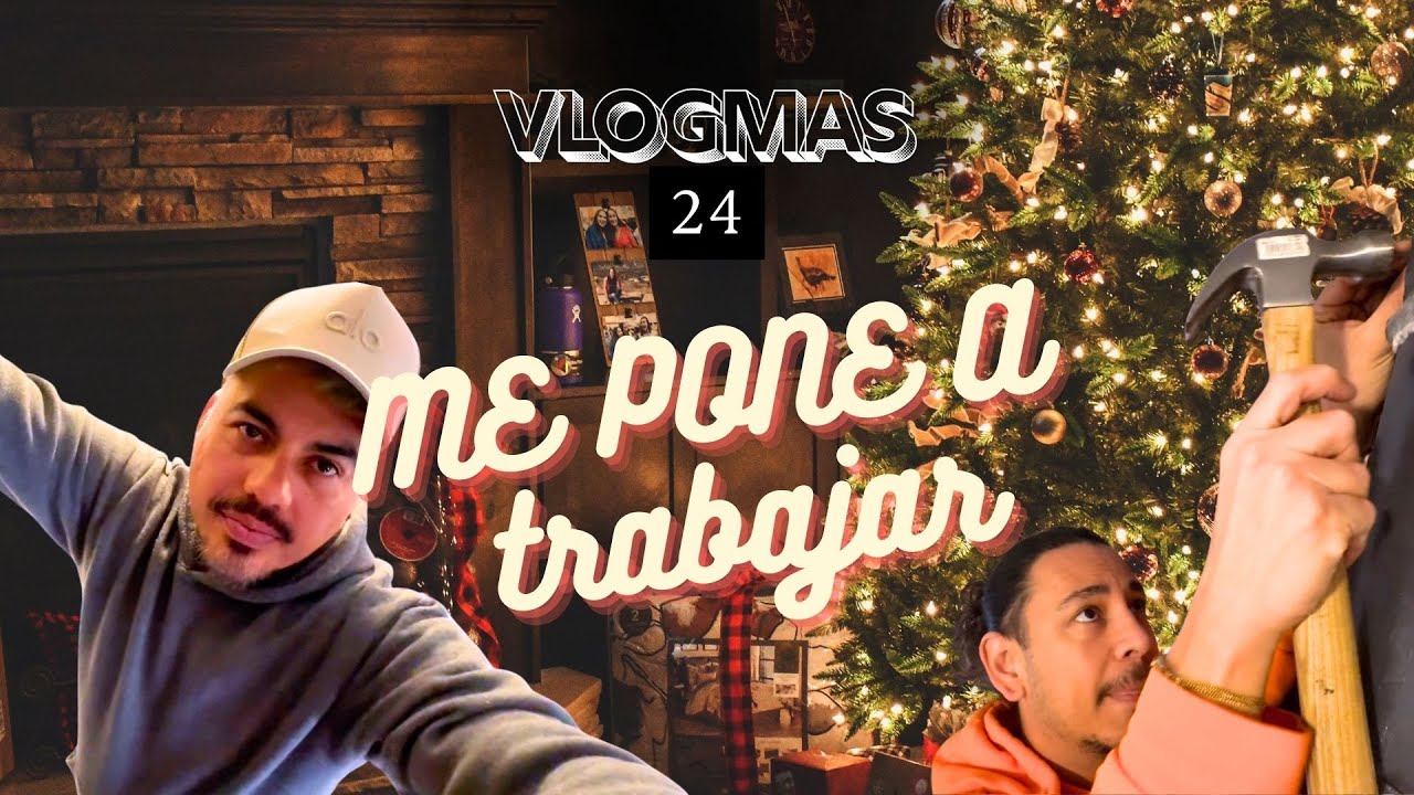 VlogMas24 | ARREGLAMOS LA PARED PARA FOTOS DE NOCHE BUENA