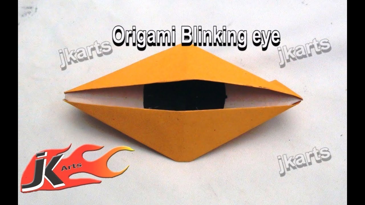DIY How to make Blinking eye | Origami - JK Arts 087