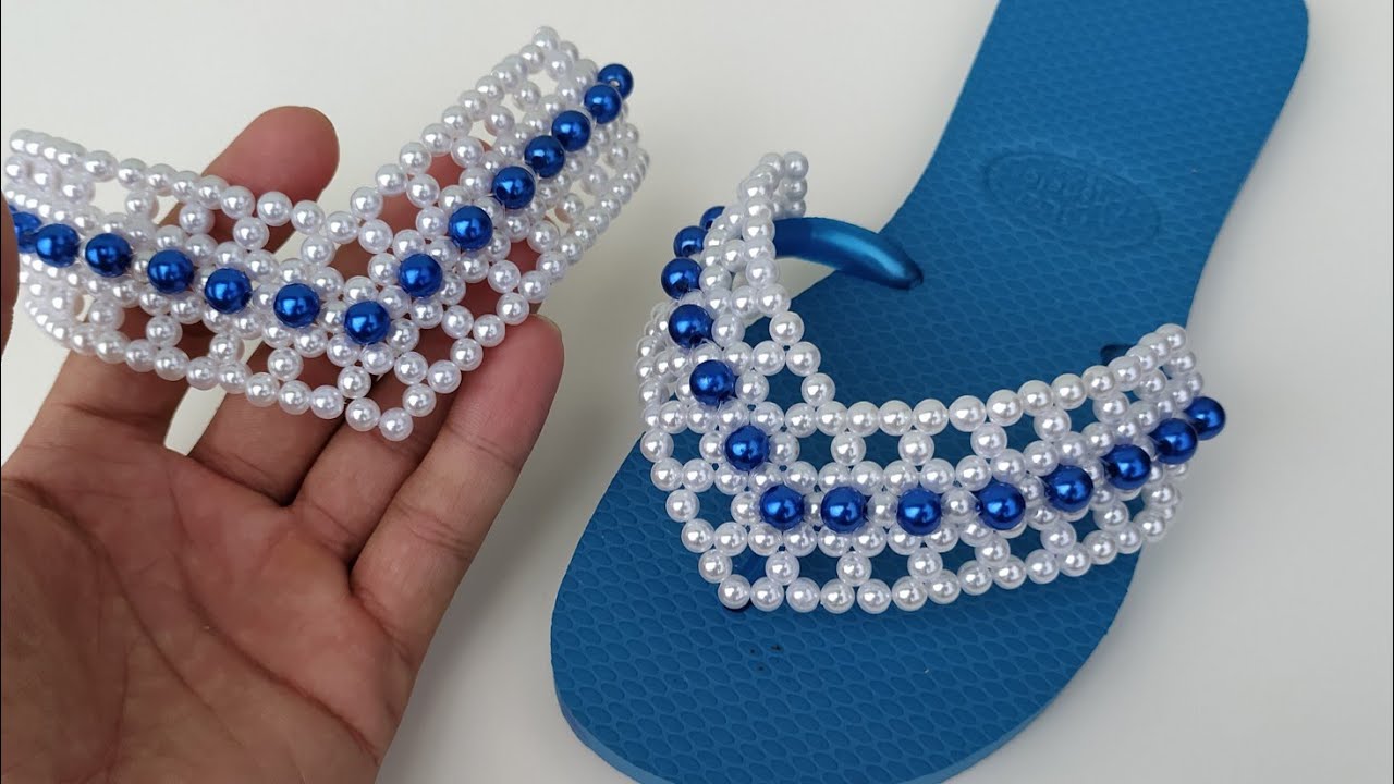 TRAMA PARA CHINELOS COM PÉROLAS N° 6 - Adalto Lopes / Artesanatos