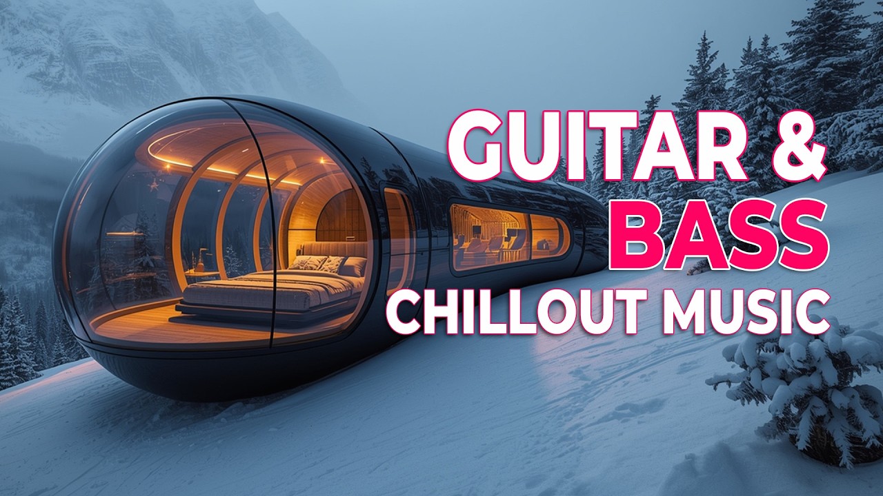 Futuristic Winter Chill Music ❄️ #60 | Guitar & Bass for Deep Sleep & Focus in a Snowy Mountain Pod