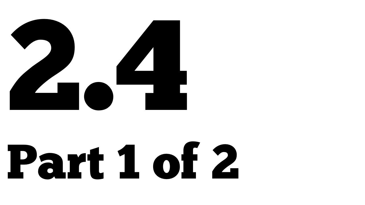 One-sided limits | Section 2.4 part 1