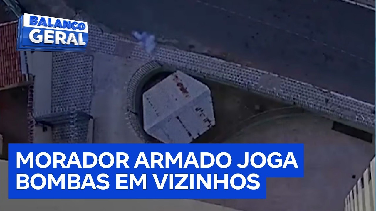 Moradores vivem pânico após vizinho usar bombas e arma para fazer ameaças