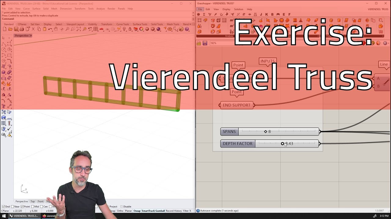 E.15 Vierendeel Truss - Intro to Parametric Modeling