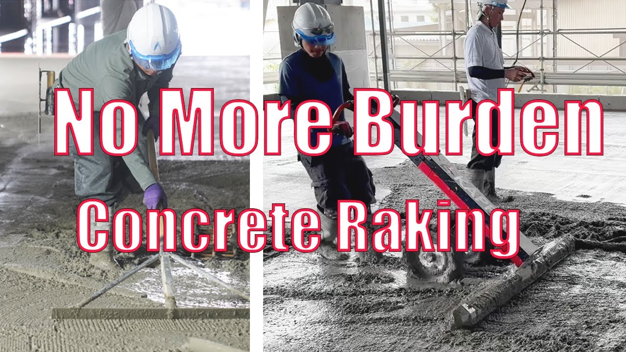 KAPPER  Concrete Raking Assist Machine