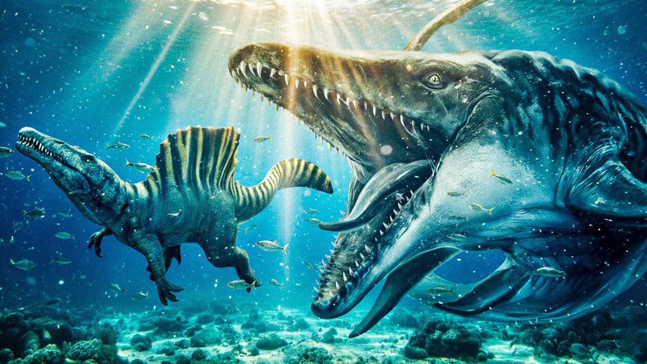 Pourquoi le MOSASAURE n'attaque pas les SPINOSAURES dans Jurassic World Rebirth ? 🤔
