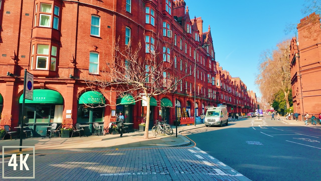 London Walk | Chelsea to Kensington High Street 4K