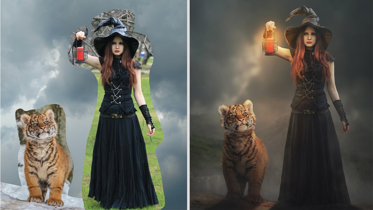 Photoshop Manipulation Tutorial | Fantasy Light Foggy Night Effect