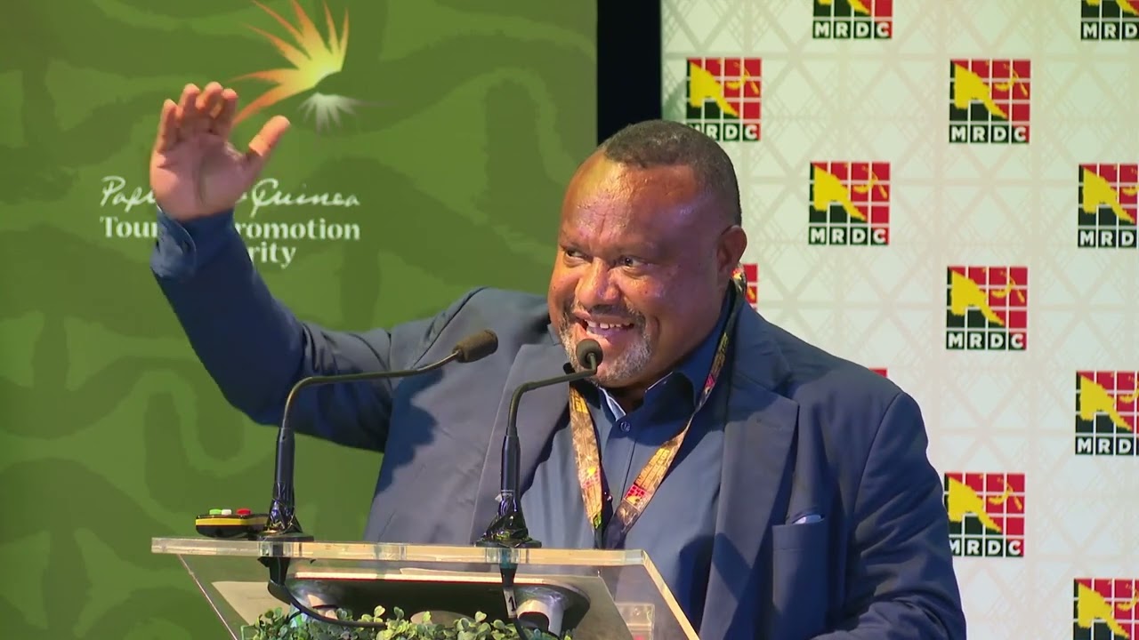 Managing Director & CEO of MRDC, Mr. Augustine Mano speaks at the 2025 National Tourism Conference
