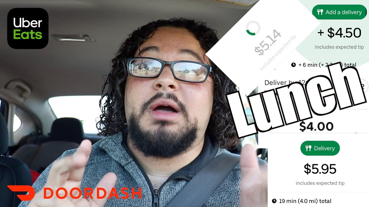 UberEats & DoorDash | Lunch Rush Vs Dinner Rush Part 1 !!