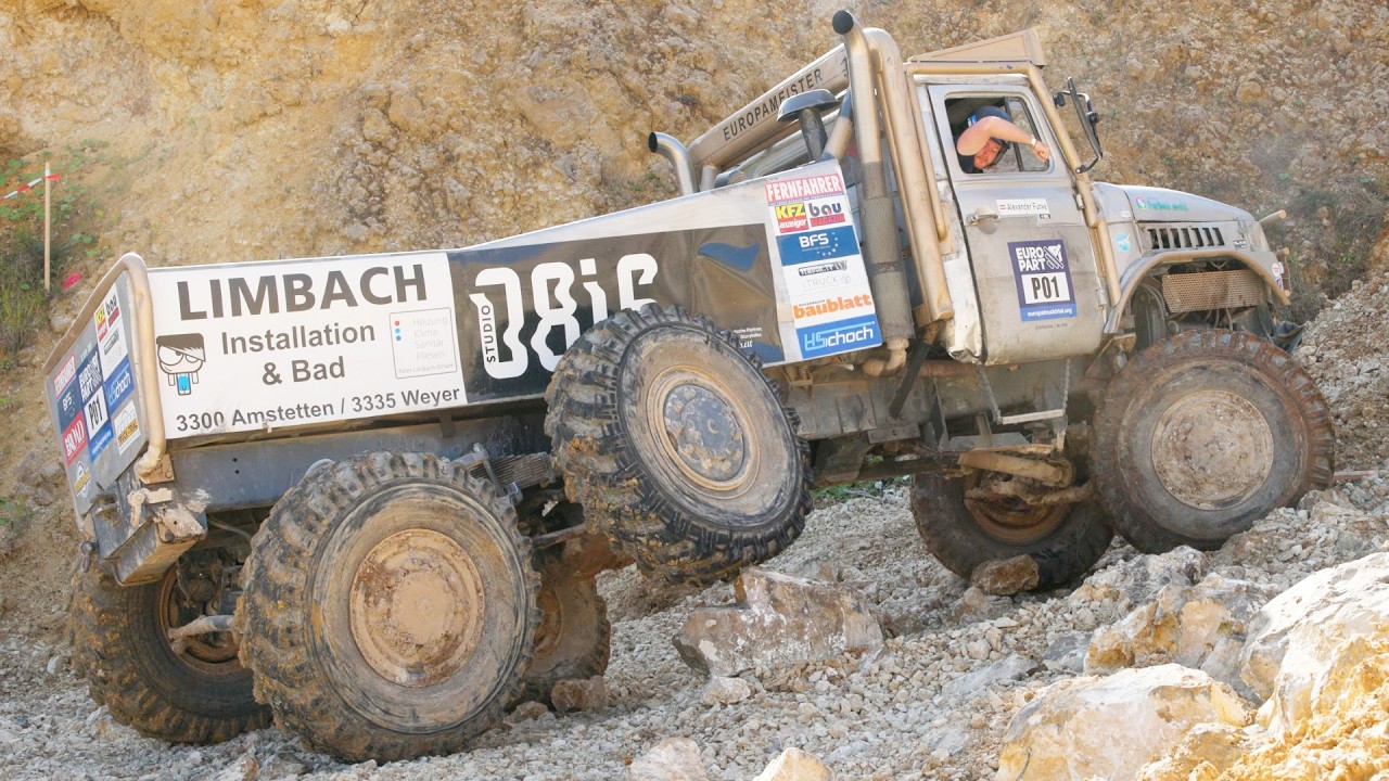 Off-Road Trucks 6x6 UNIMOG, 8x8 MAN, 8x8 Mercedes |  Hülen Lauchheim Truck Trial 2024 Truck Trial