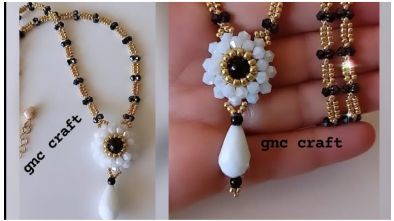 ÇİFT TARAFLI KRİSTALLİ KOLYE  DOUBLE SİDED CRYSTAL NECKLACE
