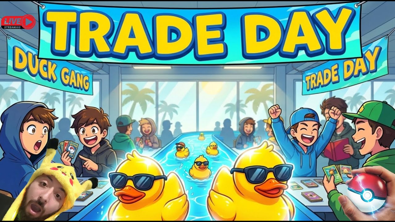 🦆🔥 DUCK GANG TRADE DAY | Live Pokémon Trades (Saturday Special)