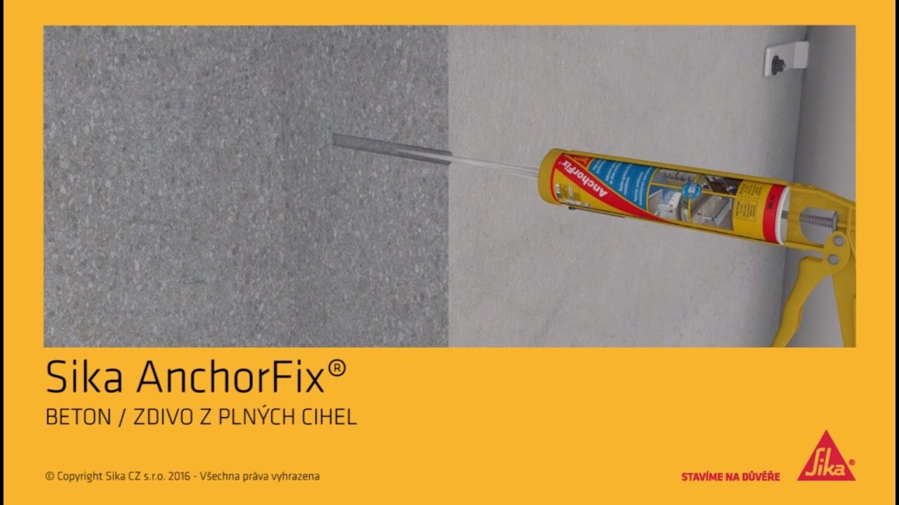 Chemická tekutá kotva Sika AnchorFix® ZDIVO Z PLNÝCH CIHEL / BETON