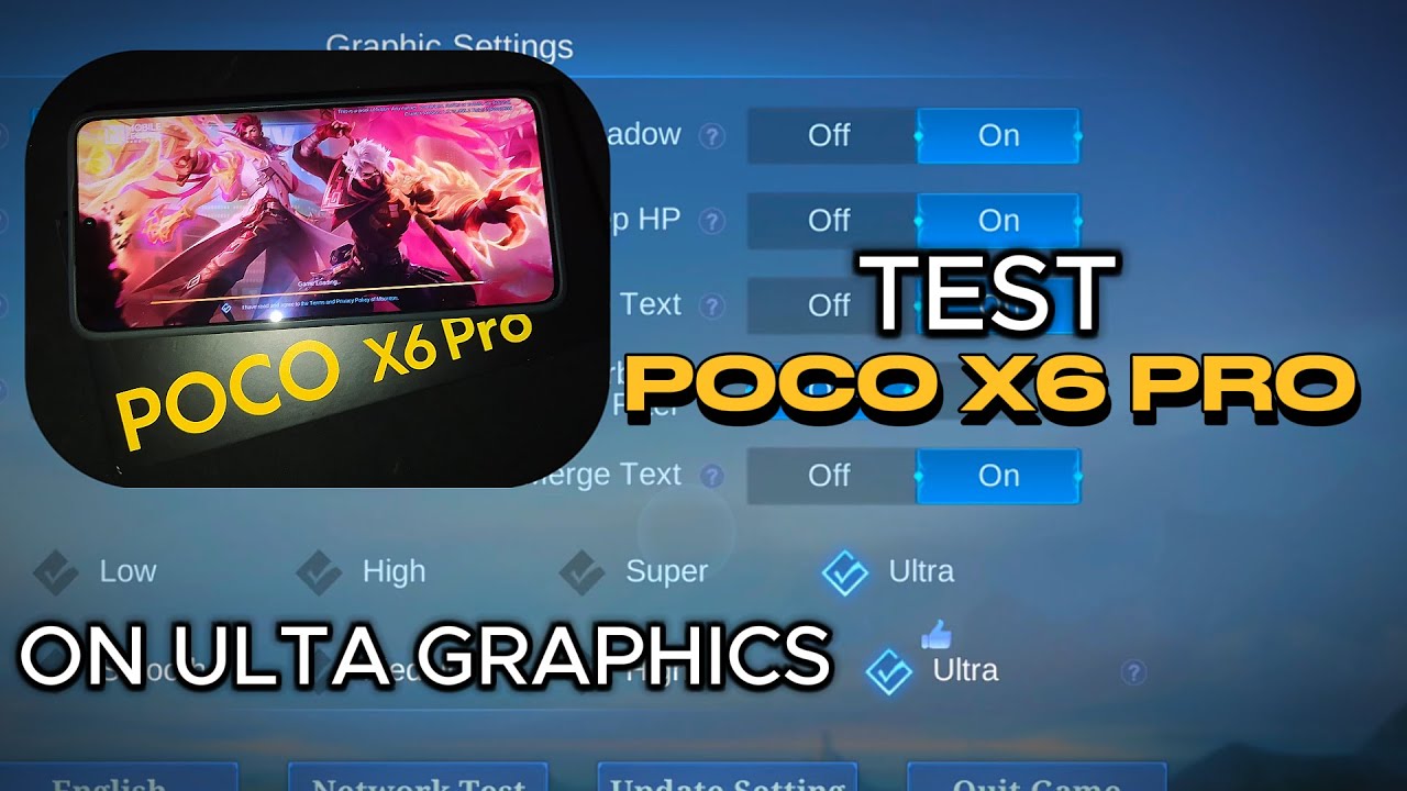 NEW UPDATE MLBB | TEST POCO X6 PRO MOBILE LEGENDS BANG BANG ON ULTRA