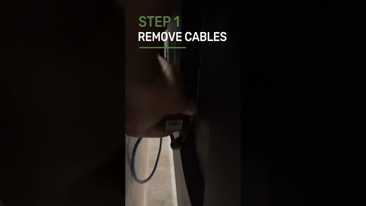 How to remove tv from wall mount