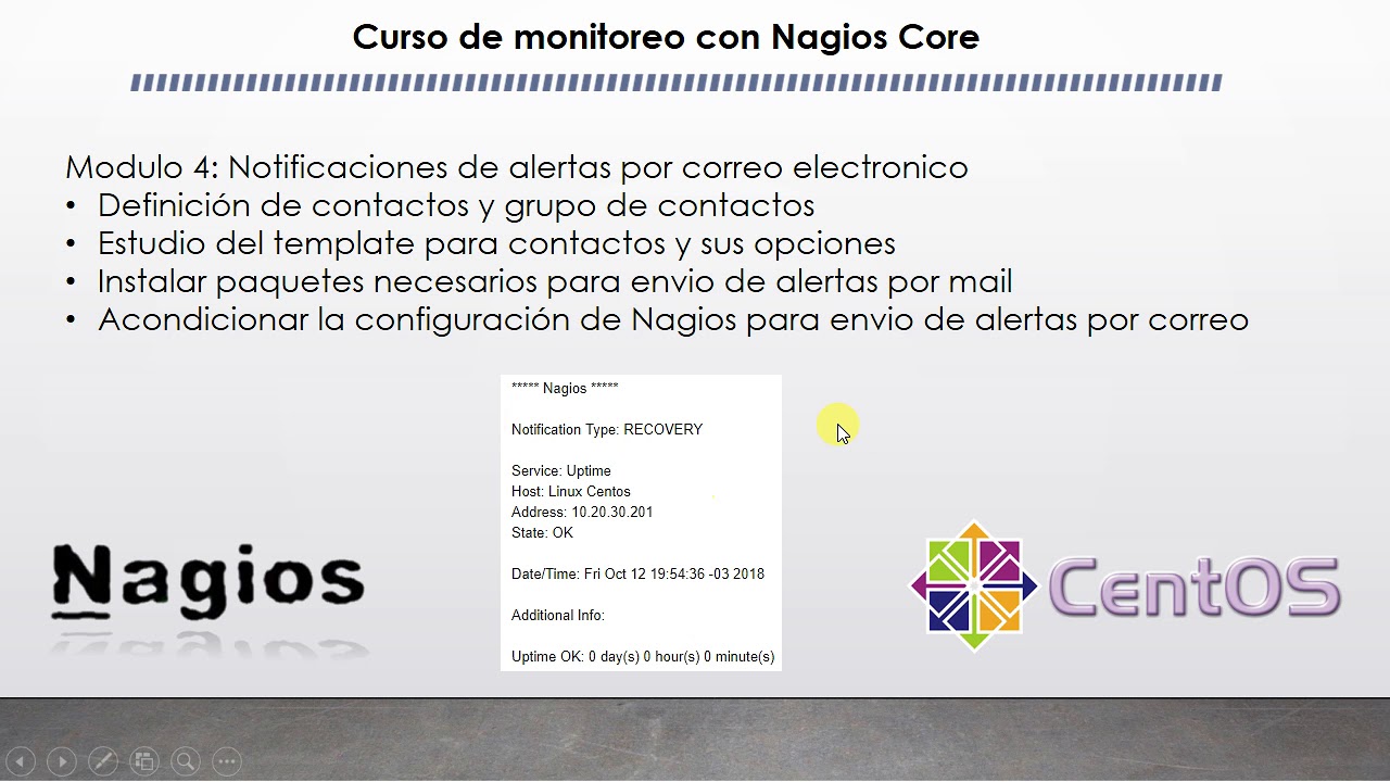 Nagios - Notificaciones por correo