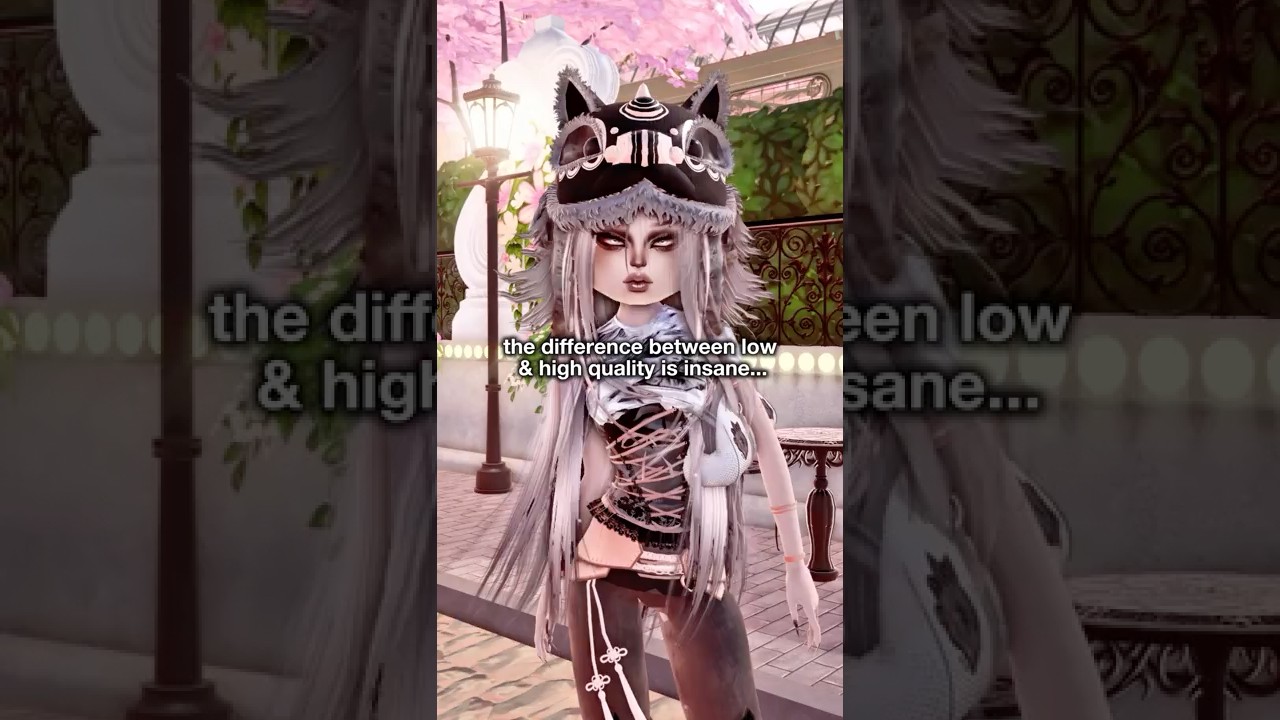 LOW QUALITY VS HIGH QUALITY IN DRESS TO IMPRESS... #dti #dresstoimpress #roblox