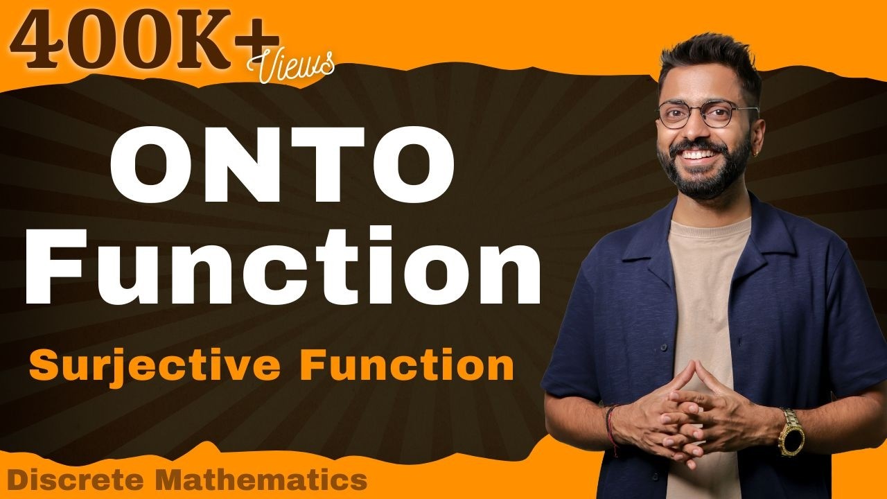 ONTO Function(Surjection) | Surjective Function | Discrete Mathematics