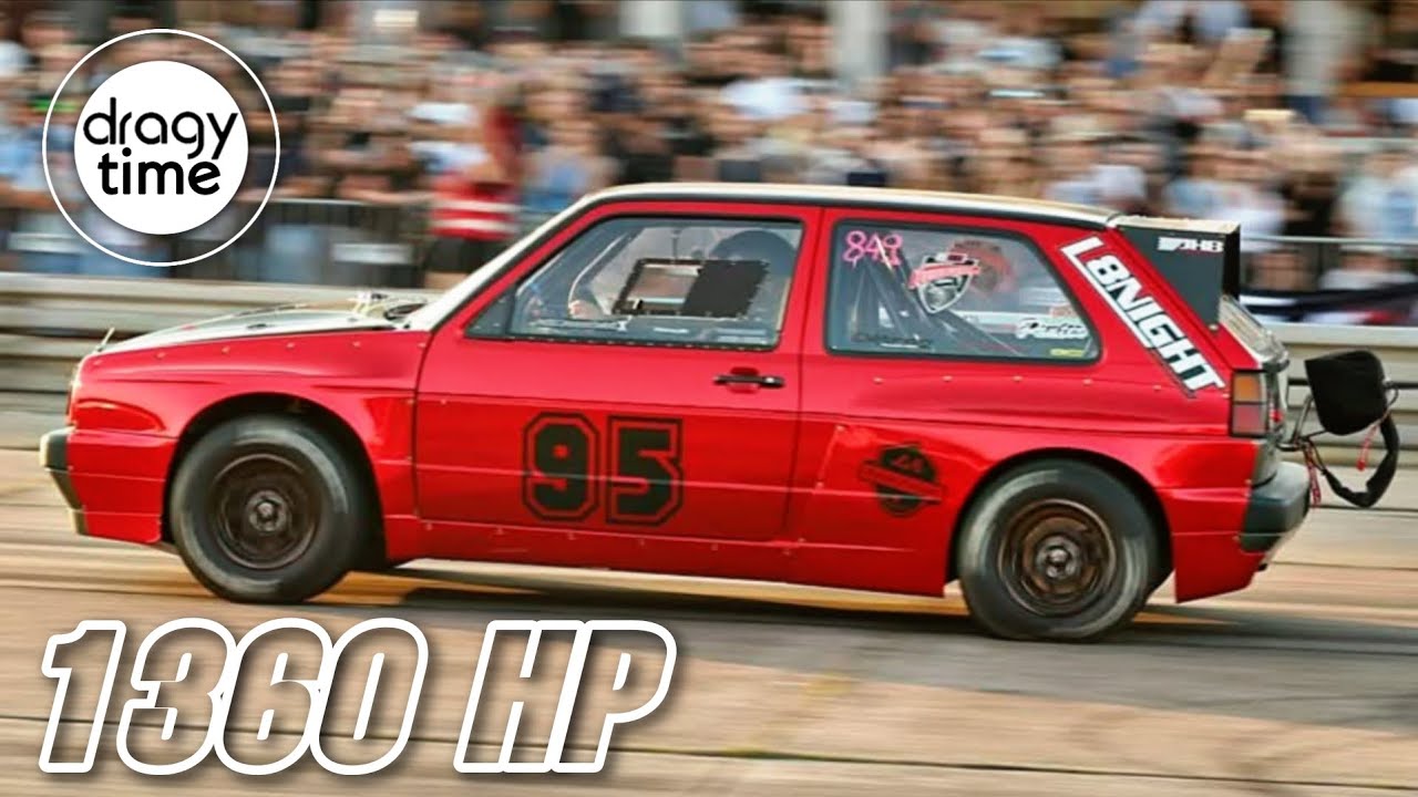 1360 HP VW Golf 2 R30 Turbo 4 Motion | Extreme fast acceleration from 0-283 Km/h & 0-176 mph 