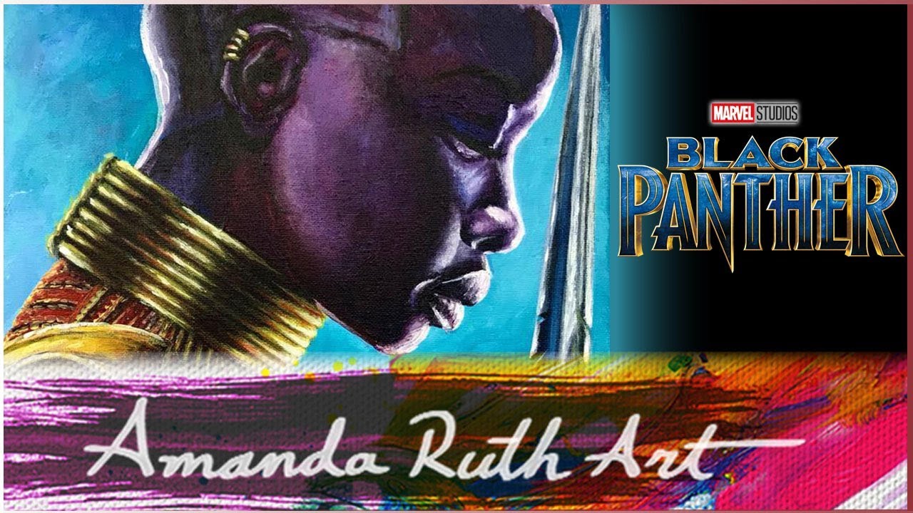 Black Panther - General Okoye Painting (Danai Gurira)