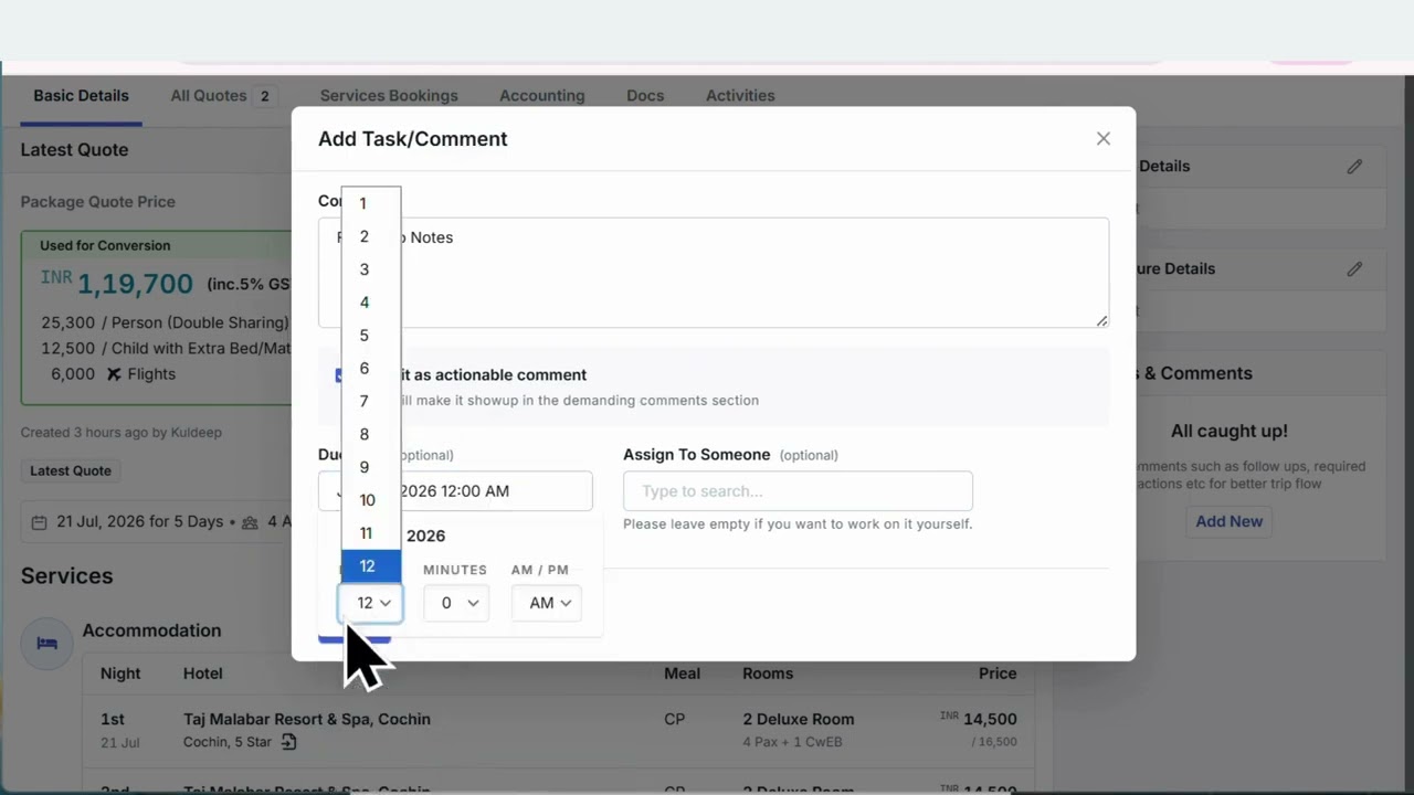 How to Add Follow ups and Assign Tasks? (In English)