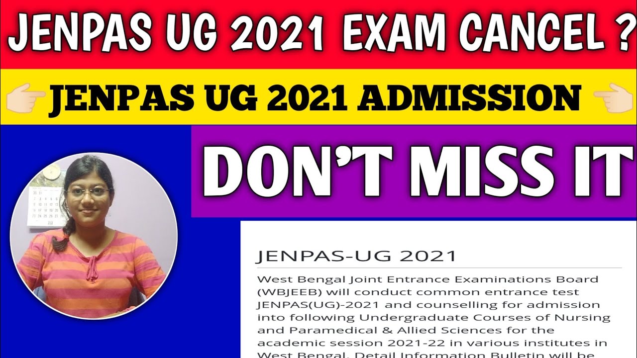 Jenpas ug 2021 exam cancel ? jenpas ug 2021 exam | bsc nursing entrance exam |