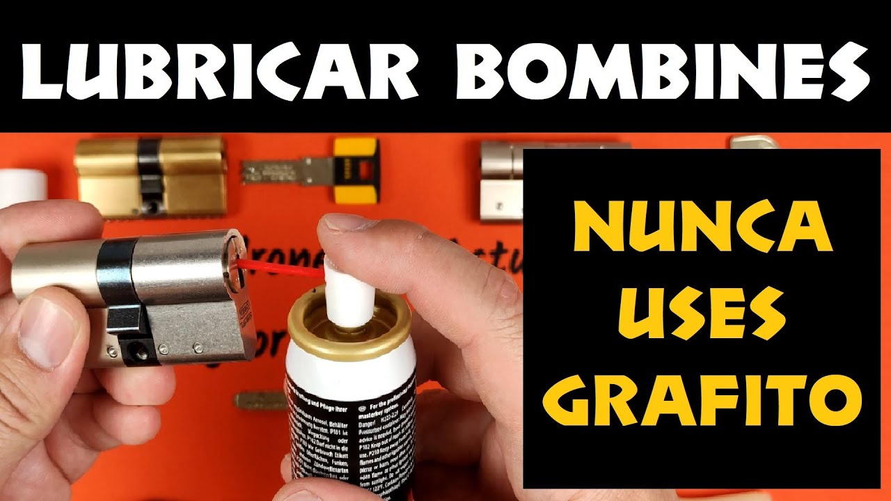 COMO LUBRICAR BOMBINES ❌NUNCA USAR GRAFITO❌ [ACEITE BOMBIN - CERRADURA] LUBRICANTE CERRADURA