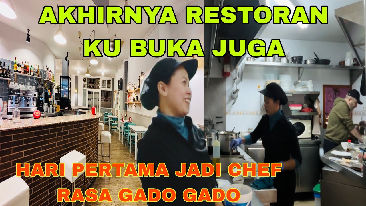 AKHIRNYA RESTORAN KU BUKA JUGA !! HARI PERTAMA JADI CHEF RASA GADO GADO 