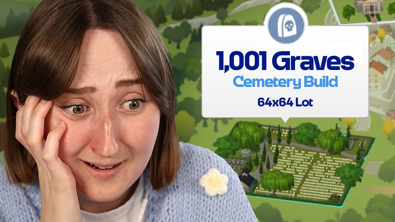 Размещение *1000 могил* на одном участке в The Sims 4