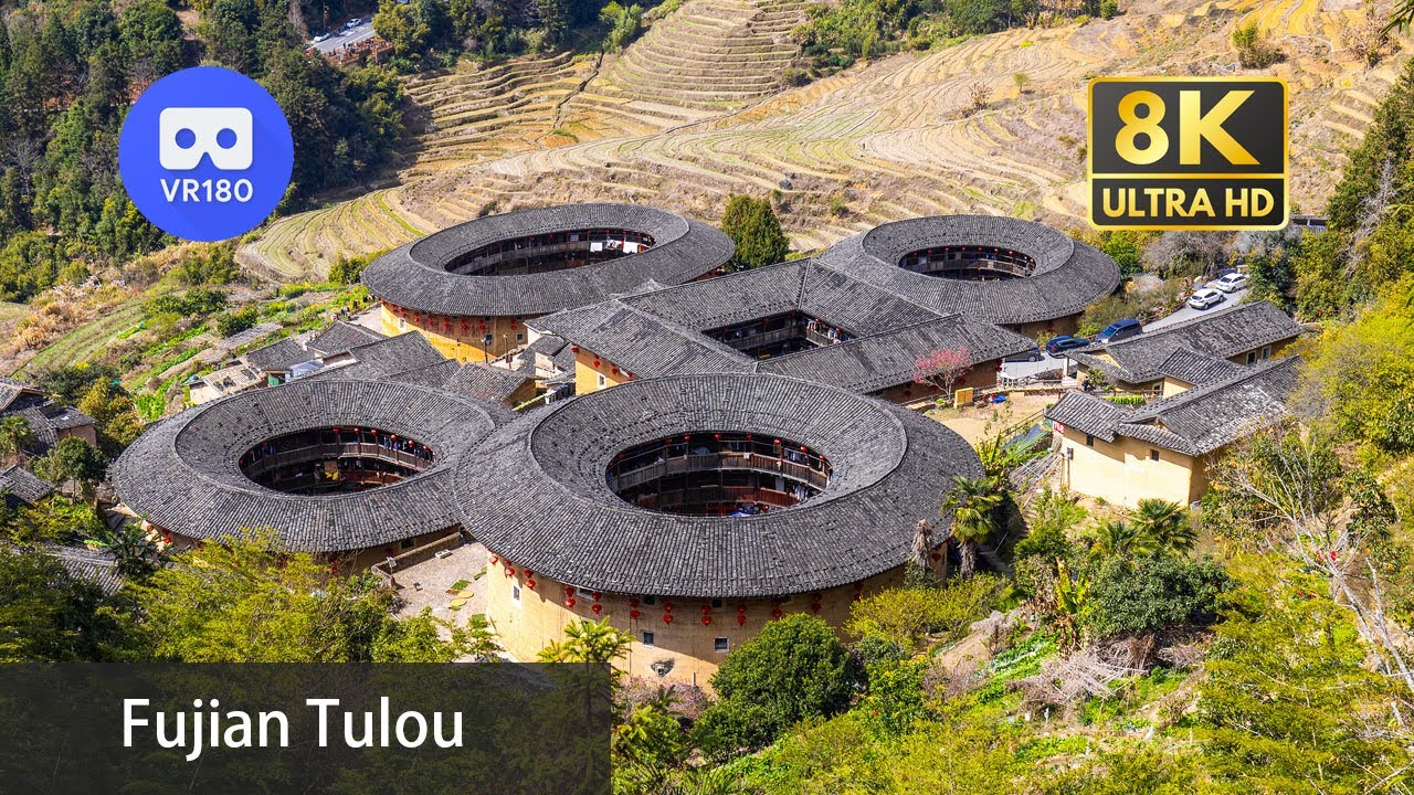 【VR180】Travel China: Fujian Tulou 福建土楼 | Hakka Walled Villages | 8K 60fps