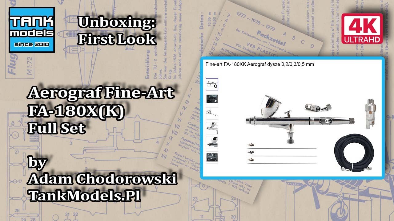 Unboxing #83 - Aerograf FA-180X(K) - FINE-ART