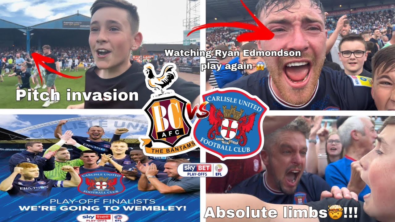 The moment Carlisle United secured there place at Wembley in the 22/23 playoffs