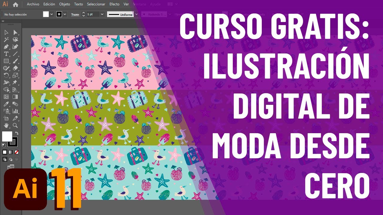 C&oacute;mo Dise&ntilde;ar Prints para Tela en Illustrator Paso a Paso