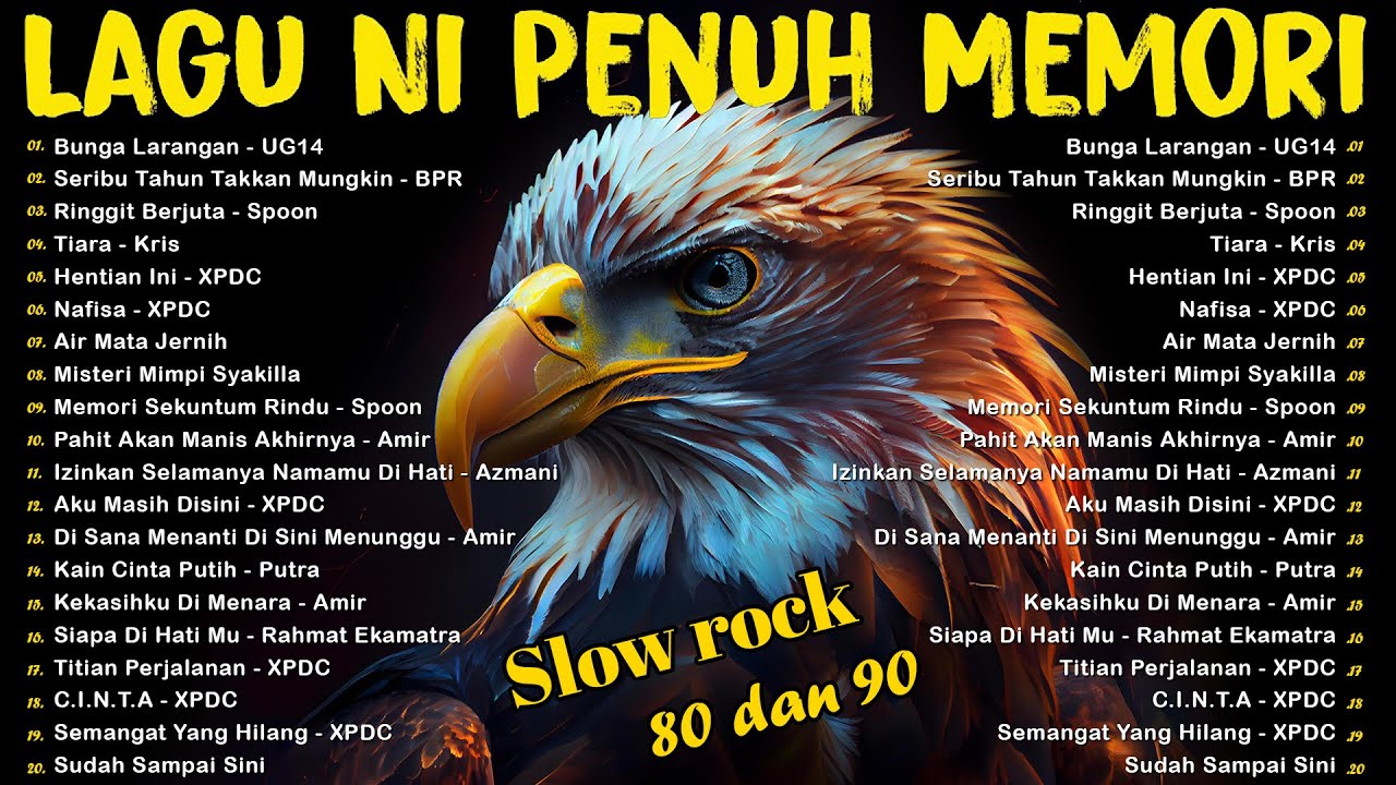 KOLEKSI LAGU JIWANG 80-90AN TERBAIK - LAGU SLOW ROCK MALAYSIA NI PENUH MEMORI - LAGU JIWANG 90AN