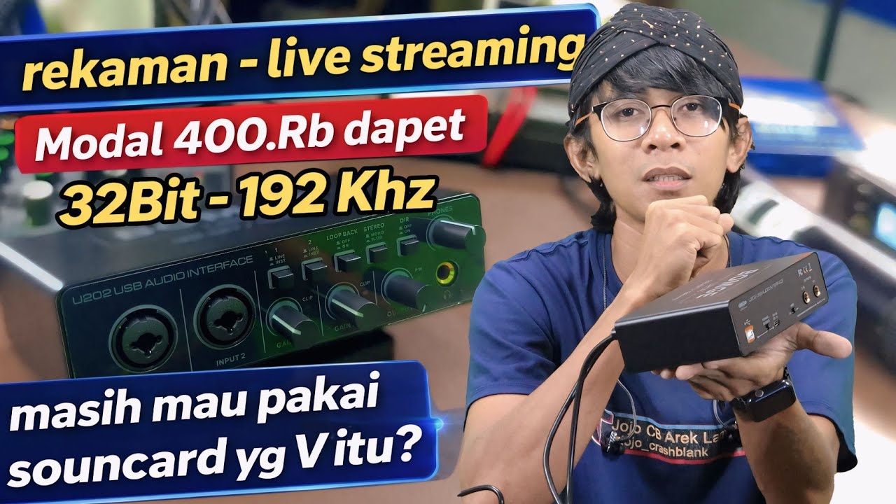 BOMGE U202 Audiointerface MURAH‼️ kualitas asli 32bit/192Khz🔥-Jojo CB
