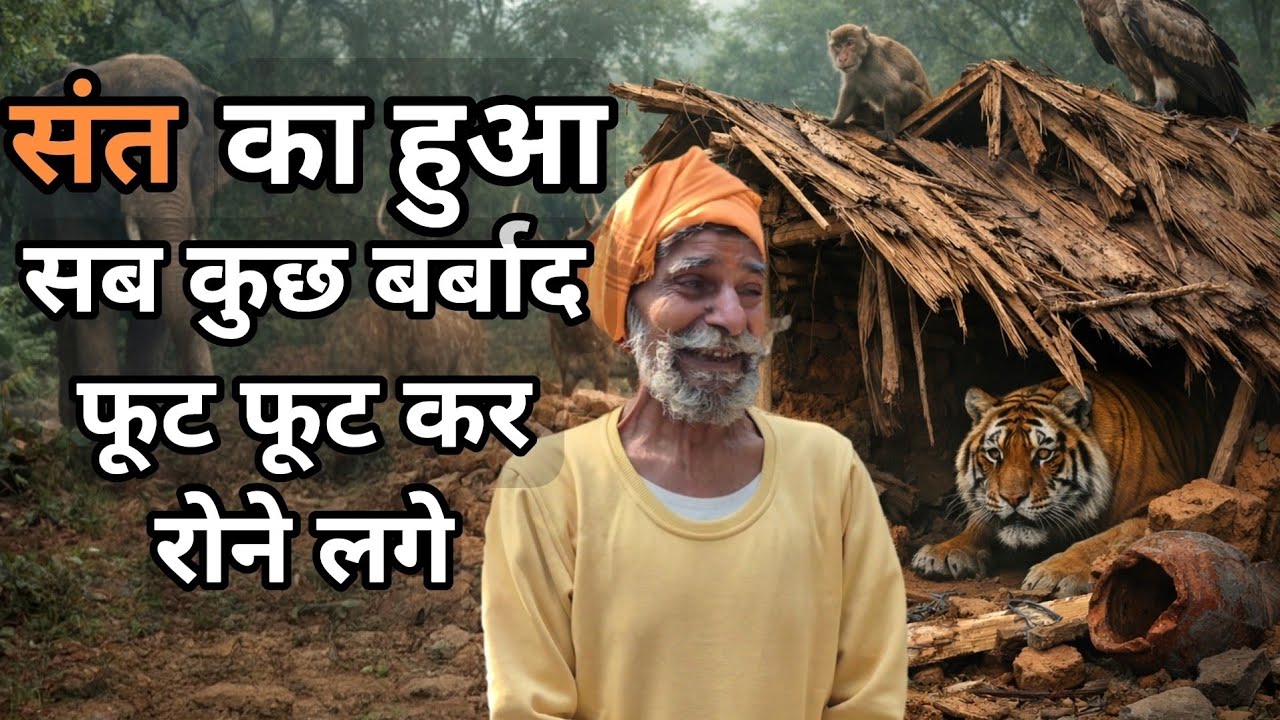 संत का हुआ सब कुछ बर्बाद फूट फूट कर रोने लगे 