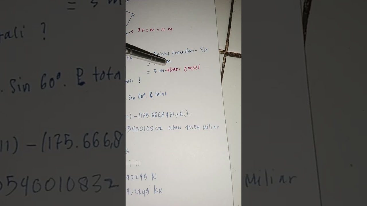 Tugas Perbaikan Soal soal UTS Mekanika fluida. Nama: Yohanes Alilweng kalakmabin Nim:2450041528.