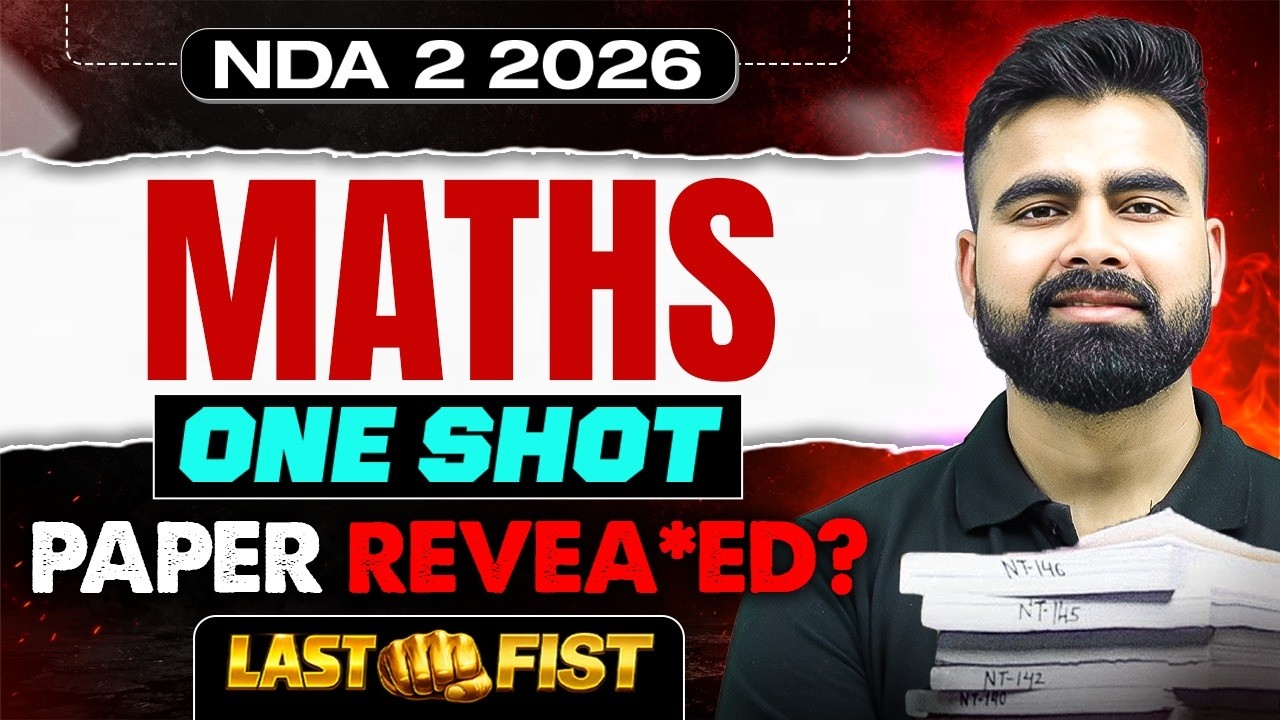 NDA 2 2026 COMPLETE MATHS REVISION MARATHON | IMPORTANT FORMULAS | ONE SHOT