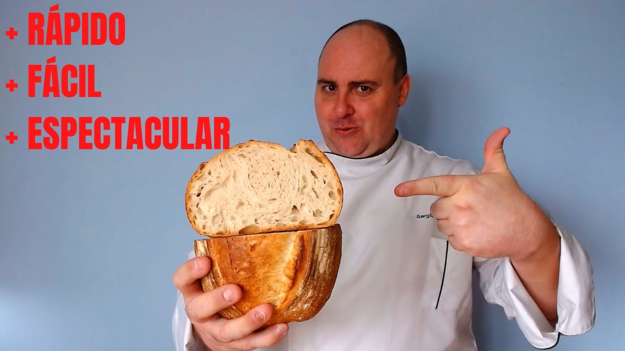 🔴Cómo hacer un PAN DE MASA MADRE RÁPIDO Y FÁCIL ¡listo en 4 horas máximo!💪 Chef Sergio Benito👨‍🍳